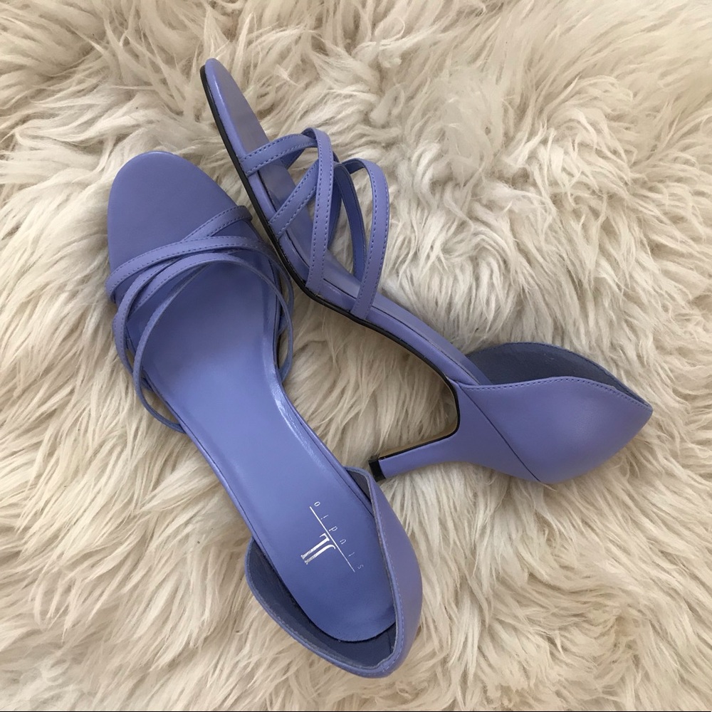 NWOT Strappy Purple Heels